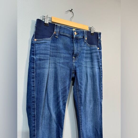 7FAM Maternity Stretch Panel Josefina Jeans Size 28 EUC - Picture 3 of 7